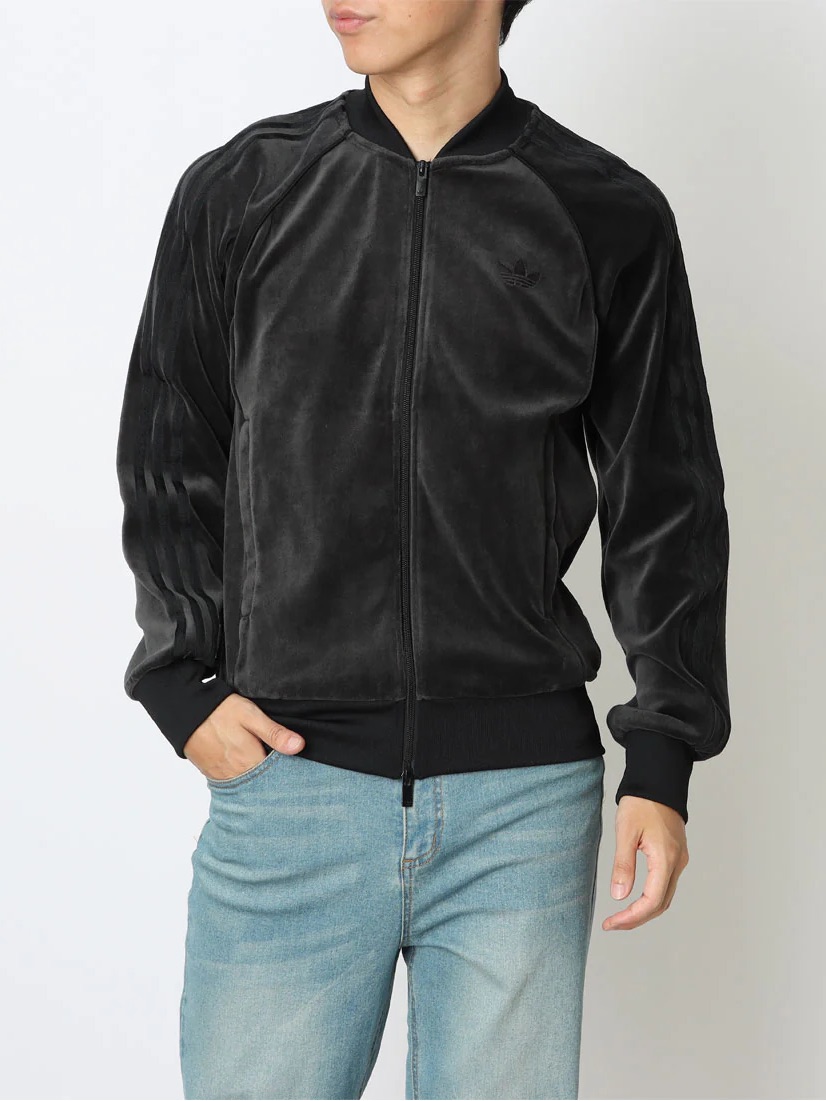 Adidas Sst Velour Track Top Adicolor Classics Full-Zip Jacket Jx1559